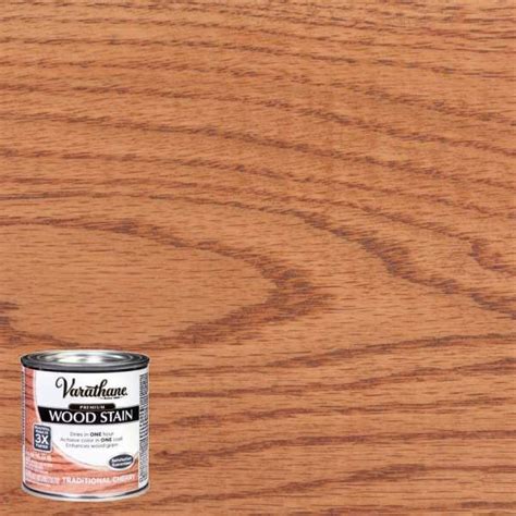 A Can Of Wood Stain Sitting On Top Of A Wooden Table