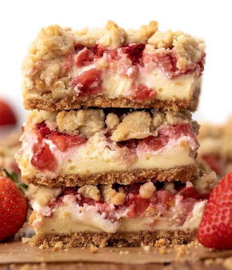 Strawberry Cheesecake Bars Recipe In Strawberry Cheesecake