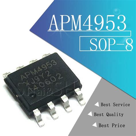 Pcs Lot New Apm Dual P Channel Enhancement Mode Mosfet Sop