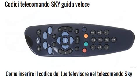 Codici Telecomando SKY TV TelefoniNostop