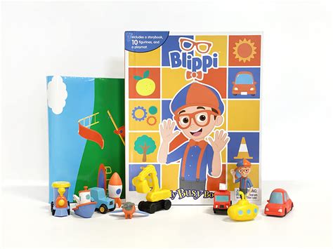 Phidal Moonbug Blippi My Busy Books Figurines And A Playmat By