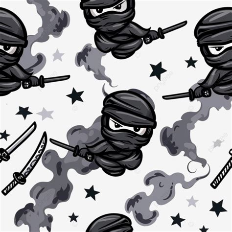 Ninja Asesino Patrón De Humo Estilo De Dibujos Animados Png Dibujos