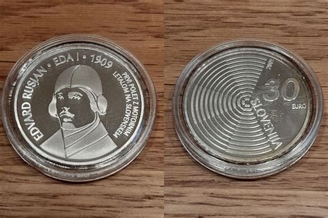 Slowenien 2009 slovenia, silver coin, 30 Euro, 100th anniversary ...