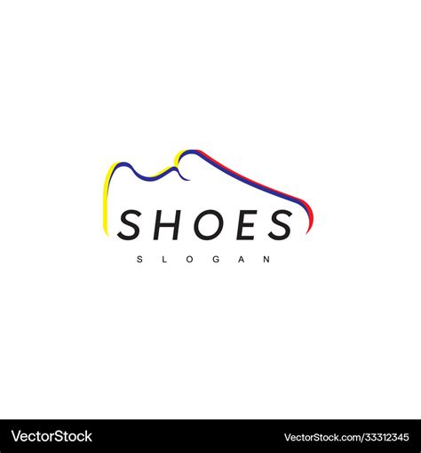 Shoes Logo Design Inspiration Royalty Free Vector Image