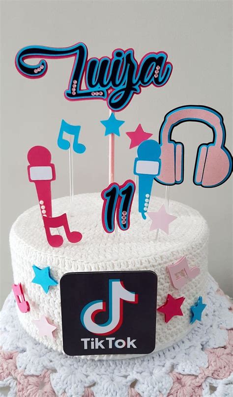 Topo De Bolo Tik Tok Desserts Cake Birthday Cake