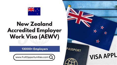 New Zealand Accredited Employer Work Visa Aewv 2023