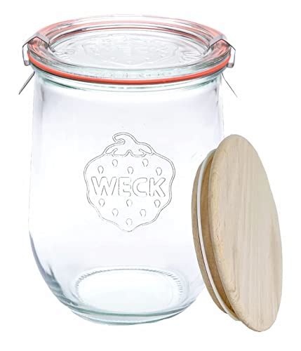 WECK 745 Pot tulipe 1 litre Bocaux de démarrage de pâte aigre