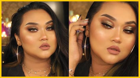 Glittery Bronze Gold Smokey Eye Raisa Naushin Youtube