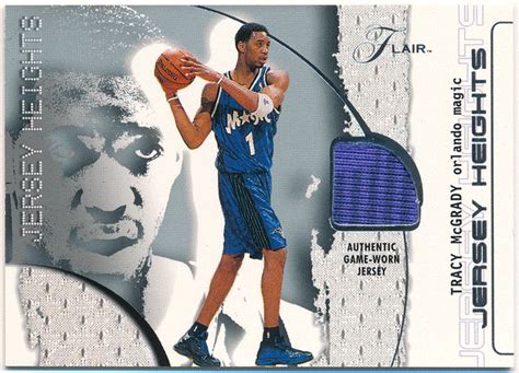 Tracy Mcgrady Nba Fleer Flair Authentic Game Worn