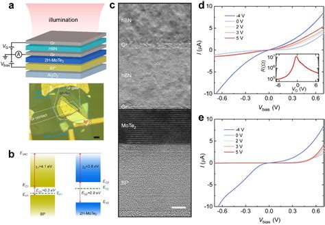 Figure From Gate Tunable Multiband Van Der Waals Photodetector And