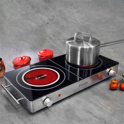 Cooktop Fogão Elétrico 2 bocas Vitrocerâmico LeCook 220V Submarino