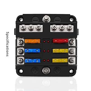 Geloo Way Fuse Block V Marine Fuse Blocks With Negative Bus Ground