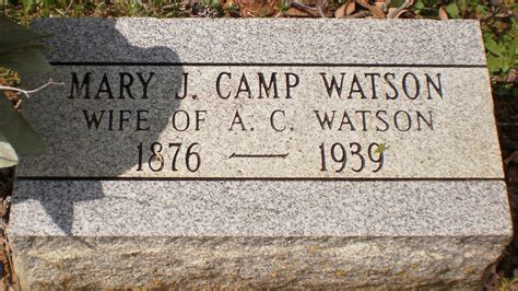 Mary Jane Camp Watson 1876 1939 Find A Grave Memorial