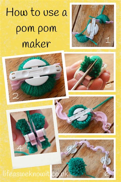 How to Make Pom Poms (using a Pom Pom Maker) - Fun Crafts Kids