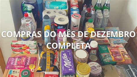 COMPRAS DO MES DE DEZEMBRO COMPLETA A MAIOR COMPRA QUE JA FIZ DEU