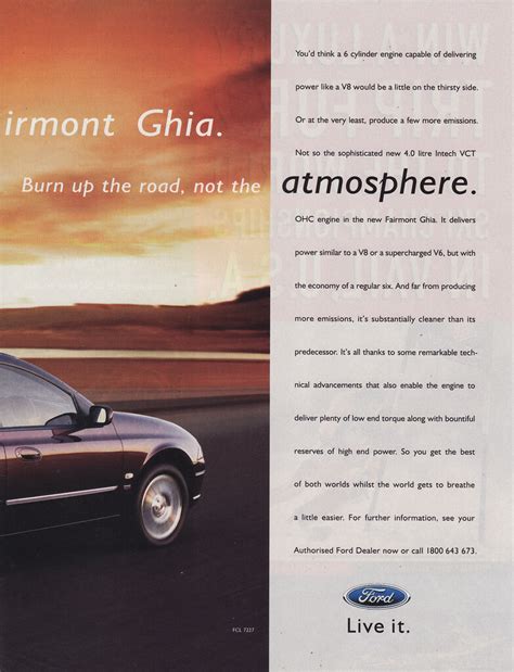 Ford Au Fairmont Ghia Ad Australia Covers The Flickr