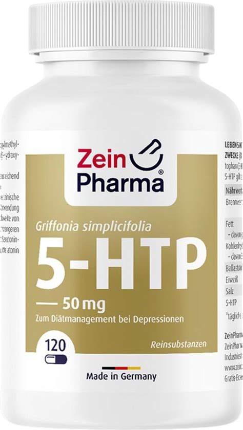 Griffonia 5 Htp Cápsulas 50mg 120 Cápsulas Zeinpharma Vitalabo