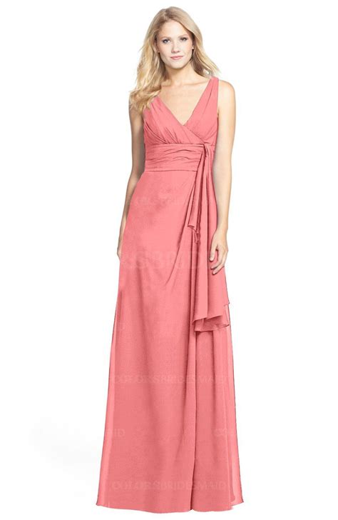 ColsBM Ashlyn Coral Bridesmaid Dresses ColorsBridesmaid