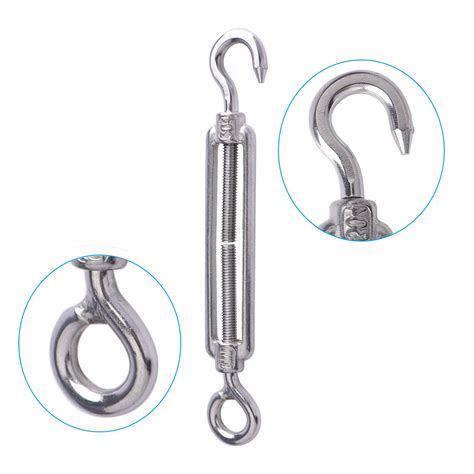 M6 Hook And Eye Turnbuckles Wire Rope Tension Turnbuckle For Tensioning