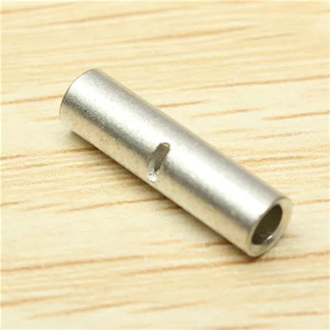 50pcs Silver Metal Wire Ferrule Cable Crimp Terminals Butt Connector 14 16 Awg 15 25mm In