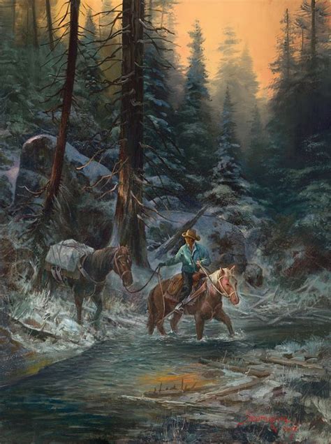 The Crossing By Stefan Baumann Stefan Baumann Western Artwork