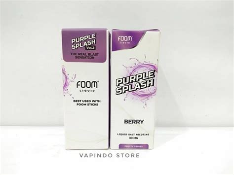 Jual VOL 2 FOOM PURPLE SPLASH V2 BERRY 30ML 30MG SALTNIC BY FOOM LAB Di