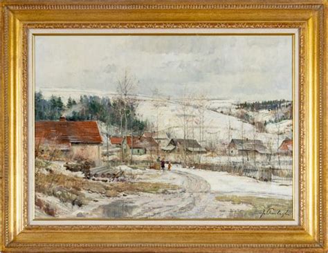 Josef Procházka Winter Scene Mutualart