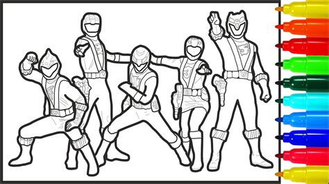 Power Rangers Rpm Coloring Pages Youtube