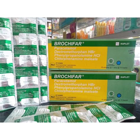 Jual Brochifar Kaplet Box Strip Brocifar Obat Batuk Obat Flu