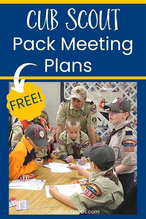 Free Cub Scout Pack Meeting Plans Save You Time Cub Scout Activities Cub Scout Crafts Cub