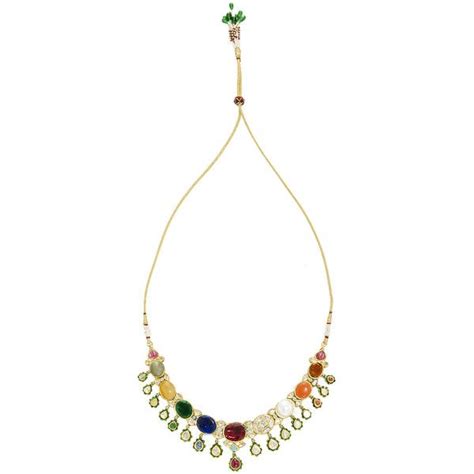 Sanjay Kasliwal Raj Navratna Choker Necklace Chokers Jewelry