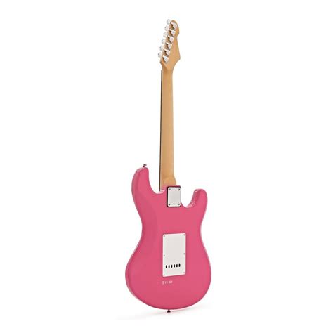 La Left Handed Electric Guitar By Gear4music Pink B Stock At Gear4music