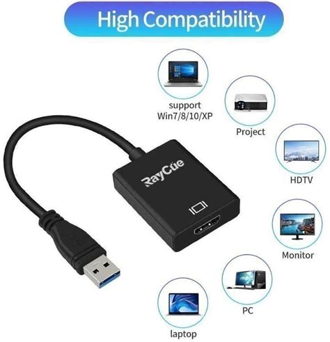 Usb To Hdmi Adapter Raycue Computers Tech Parts Accessories