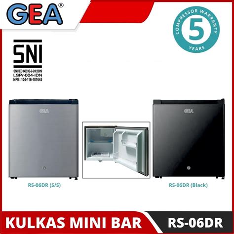 Jual Kulkas Mini Bar Gea Rs Dr Kulkas Portable Hitam Silver Kecil