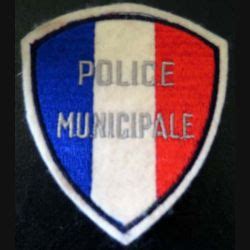 POLICE Insigne Tissu De La Police Municipale