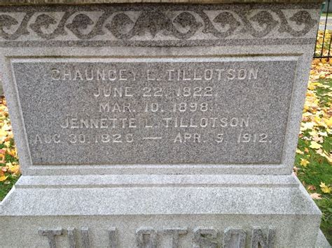 Chauncey E Tillotson M Morial Find A Grave