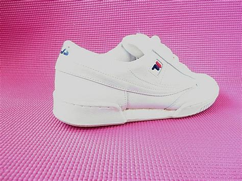 Fila mens classic sneakers white lace-up size 10 - Gem