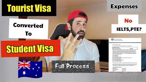 Australia Tourist Visa To Study Visa Full Process Steps Total