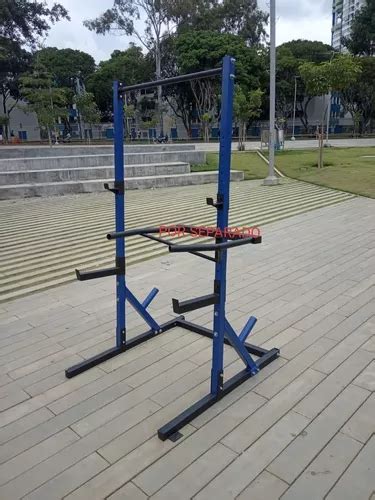 Soporte Barra Sentadillas Pecho Dominadas Abdominales Rack En Venta En