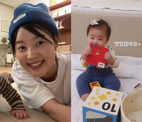 검사♥ 한지혜 책까지 먹는 7개월 딸힘주랴 먹으랴 바쁘다 바빠 네이트 연예