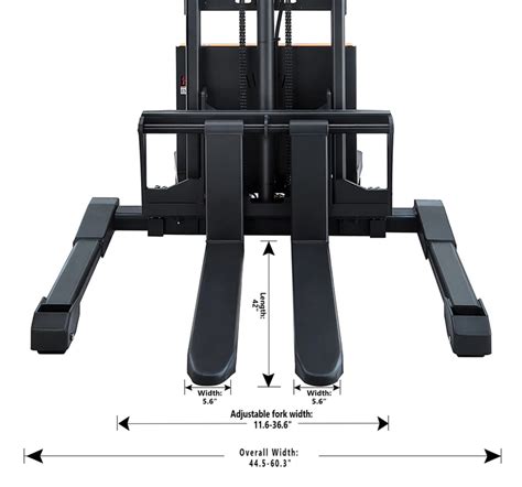 Apollolift A 3010 Semi Electric Straddle Stacker 118 Lifting Height