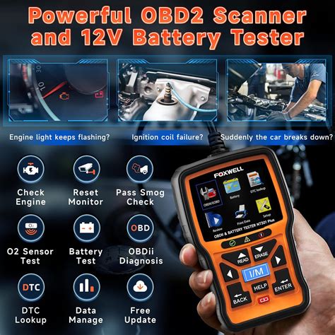 Buy Upgraded Nt Foxwell Obd Scanner Battery Tester In Nt