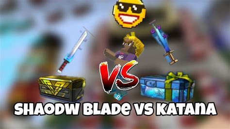 Shadow Blade Vs Katana In Build And Shoot Blockman Go Blocky Mods