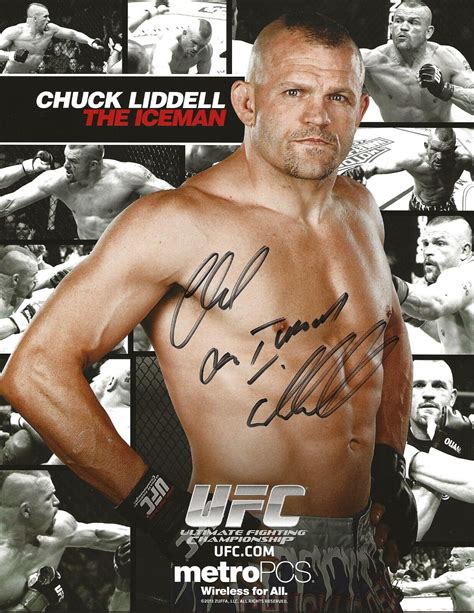 Chuck The Iceman Liddell Signed Autographed Official X Ufc Promo Ebay