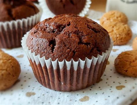 MUFFIN CIOCCOLATO E AMARETTI dolce soffice senza burro Cucinare è