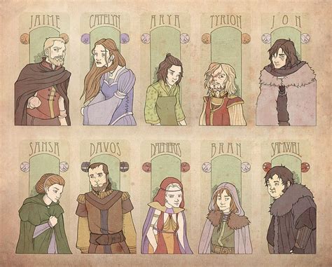 Fantasy Game Of Thrones Bran Stark Jon Snow Tyrion Lannister Arya