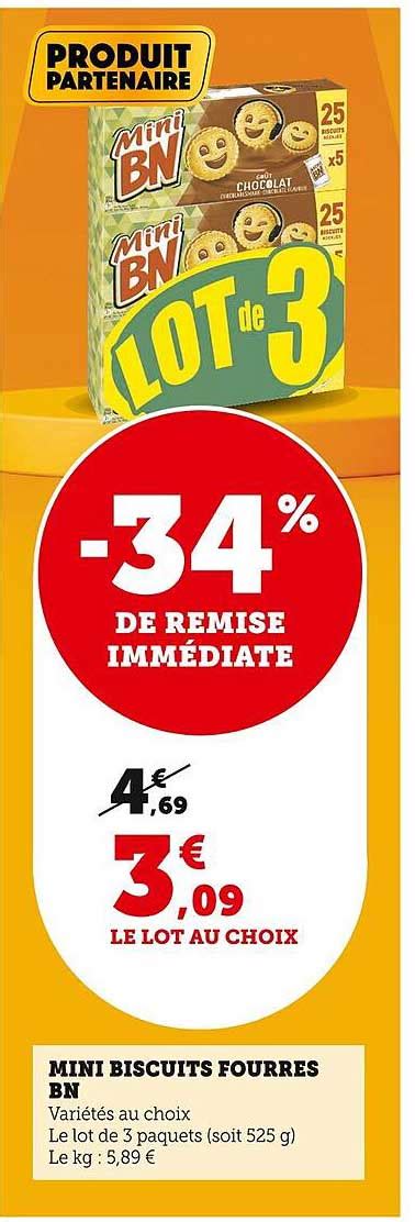 Promo Mini Biscuits Fourr S Bn Chez Super U Icatalogue Fr