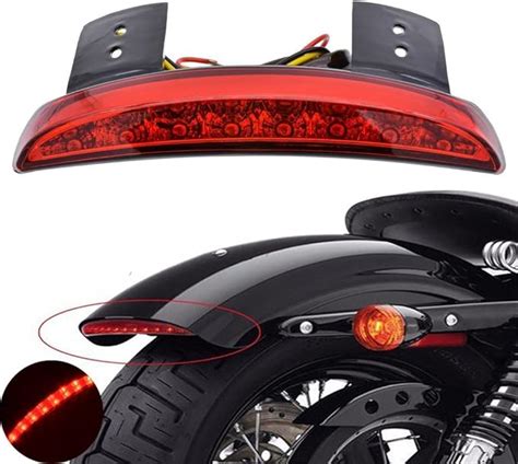 Amazon Ankia Motorcycle Chopped Rear Fender Edge Led Brake License