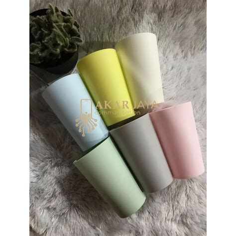 Jual Samono Gelas Minum Plastik Microwave Set Pcs Warna Cantik Estetik