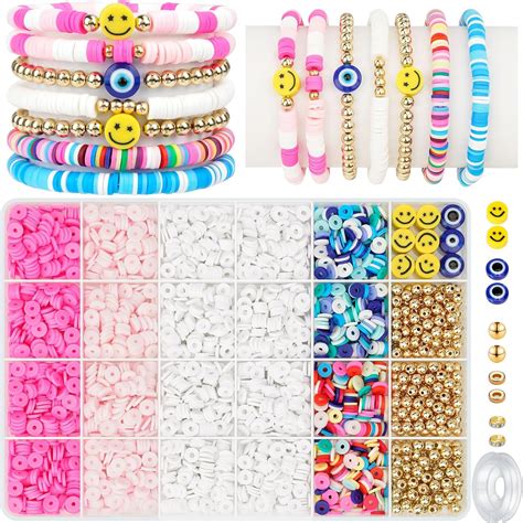 Amazon Gionlion 3000 Pcs Clay Beads For Bracelets Bracelet Making